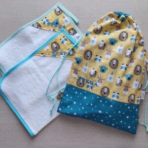 set asilo animaletti giallo