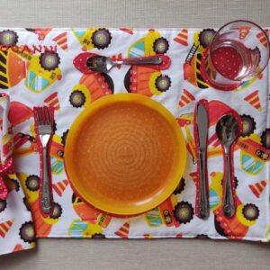 tovaglietta per apparecchiare ruspe