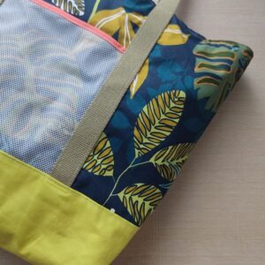 Borsa mare Jungle fondo lime