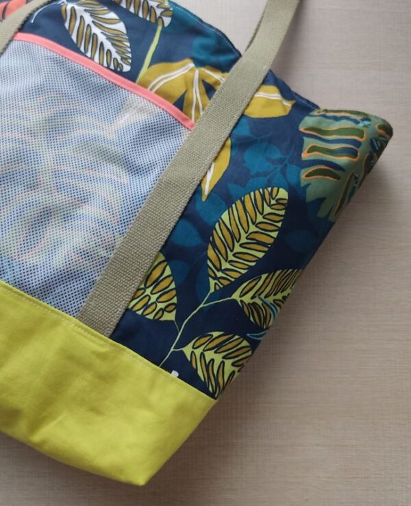 Borsa mare Jungle fondo lime