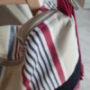 Zaino trasformabile Righe fondo ciliegia - immagine 4