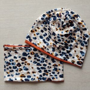 Berrettino e Scaldacollo Maculato interno Ruggine 3-6 anni