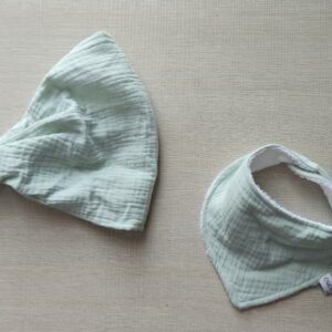 B&B bavaglino e bandana verde menta
