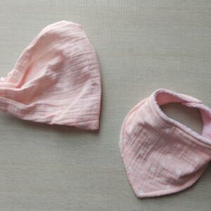 B&B bavaglino e bandana stelline rosa