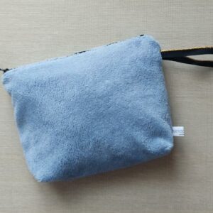 Pochette in Bamboo morbido celeste
