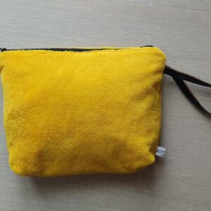 Pochette in Bamboo morbido giallo