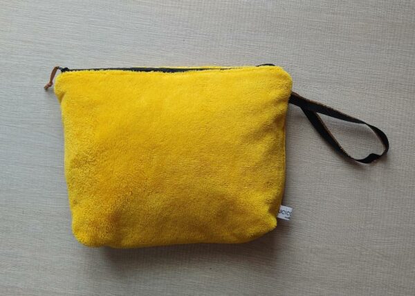 Pochette in Bamboo morbido giallo