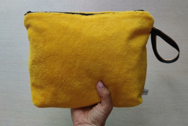 Pochette in Bamboo morbido giallo - immagine 4
