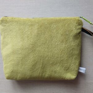 Pochette in Bamboo morbido verde mela