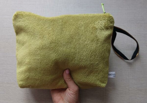 Pochette in Bamboo morbido verde mela - immagine 4