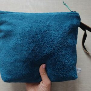 Pochette in Bamboo morbido ottanio