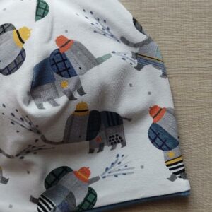 Berrettino Elefanti pompieri doppio Jersey 6-12 mesi