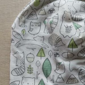 Berrettino Animaletti Foresta interno verde 1-2 anni