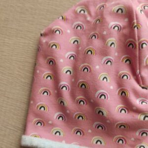 Berrettino Pile Arcobaleni Rosa 3-6 mesi
