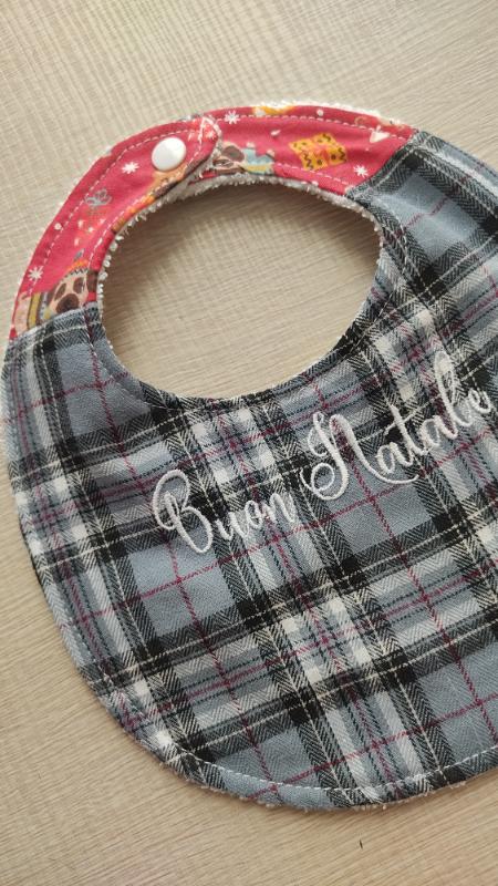 Bavaglino Natalizio Tartan Cagnolini