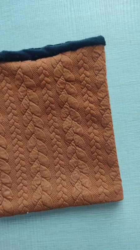 Scaldacollo knit Ruggine interno nero - immagine 2