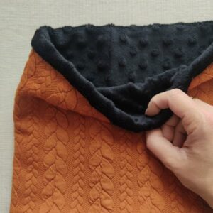 Scaldacollo knit Ruggine interno nero