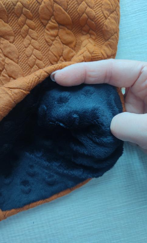 Scaldacollo knit Ruggine interno nero - immagine 3