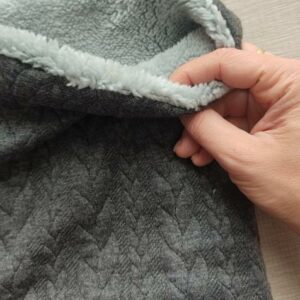 Scaldacollo knit Grigio interno acqua