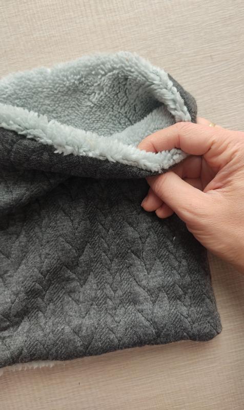 Scaldacollo knit Grigio interno acqua