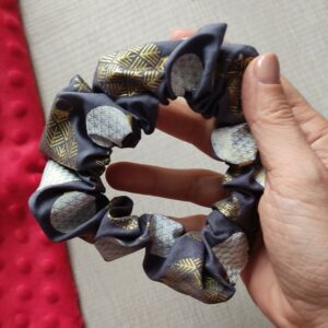 Scrunchie Palline natalizie antracite