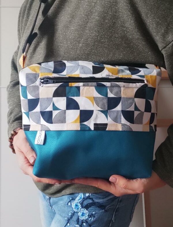 Borsa Tracolla Multicolor ottanio