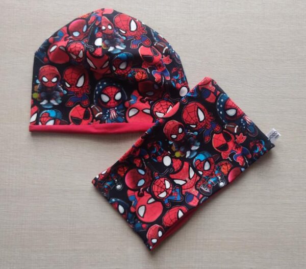 Berrettino e Scaldacollo Spiderman 3-6 anni