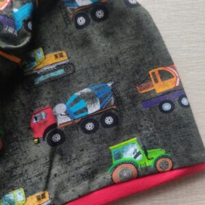 Berrettino Ruspe e camion interno rosso 3-6 anni