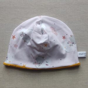 Berrettino Orsetti rosa doppio Jersey 3-6 mesi
