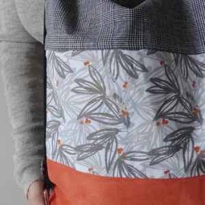 Zaino trasformabile Foglioline Vichy