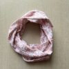 Scaldacollo ad anello mussola bianca e ruggine - immagine 3