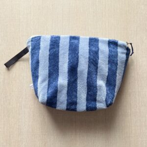 Pochette in spugna Bamboo celeste e blu