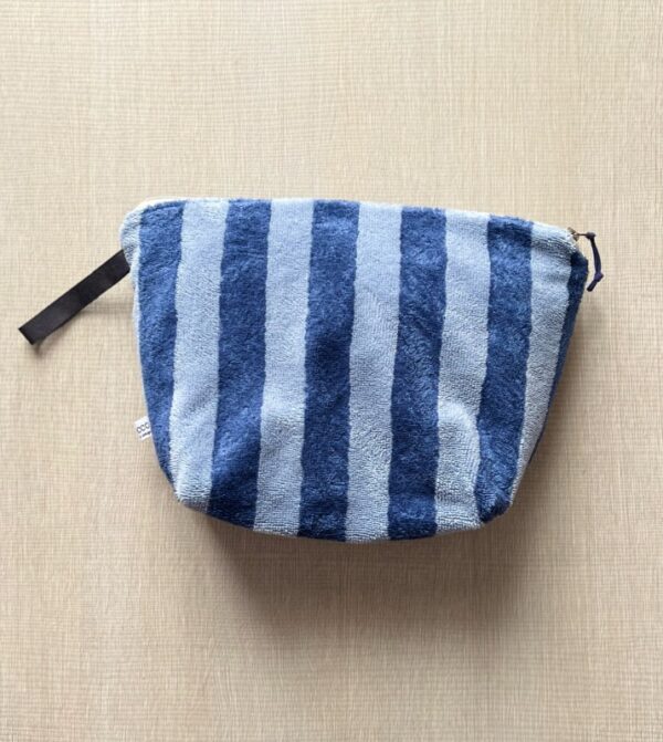 Pochette in spugna Bamboo celeste e blu