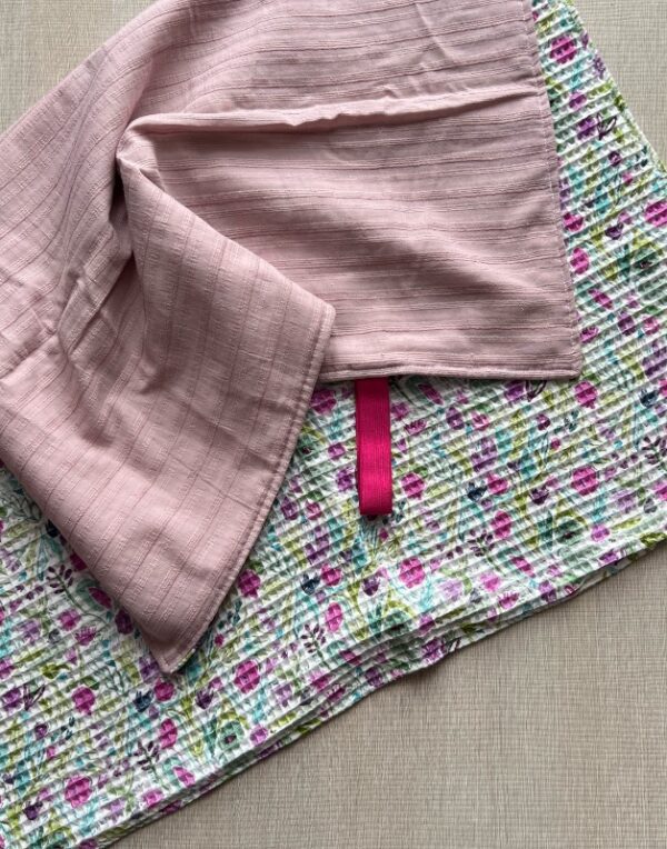 Telo Estivo in Mussola e Spugna Spring Rosa Antico - Multifunzione, Morbido e Personalizzabile | Made in Italy - immagine 6