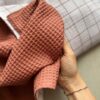 Telo Estivo Riquadri rosa mattone - immagine 4