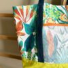 Borsa mare artigianale Garden lime - Pezzo unico, grande e super colorata - immagine 5
