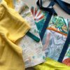 Borsa mare artigianale Garden lime - Pezzo unico, grande e super colorata - immagine 9