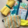 Borsa mare artigianale Garden lime - Pezzo unico, grande e super colorata - immagine 4