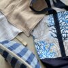 Pochette in spugna Bamboo celeste e blu - immagine 3