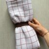 Telo Estivo Riquadri rosa mattone - immagine 2