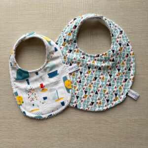 Coppia di Bavaglini Triangolini e Animaletti in bottiglia