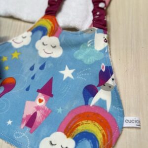 Bavaglia Unicorni Arcobaleno