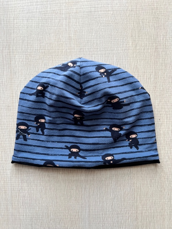 Berrettino Ninja interno nero 3-6 anni