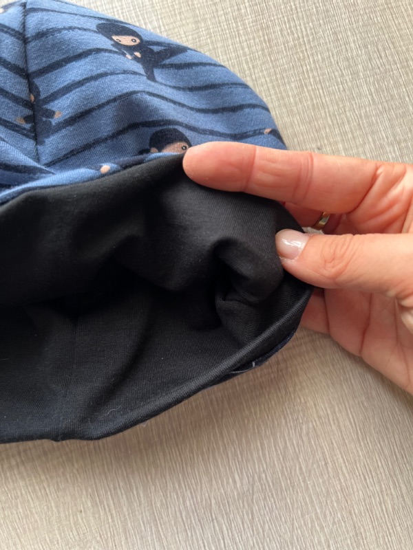 Berrettino Ninja interno nero 3-6 anni - immagine 2