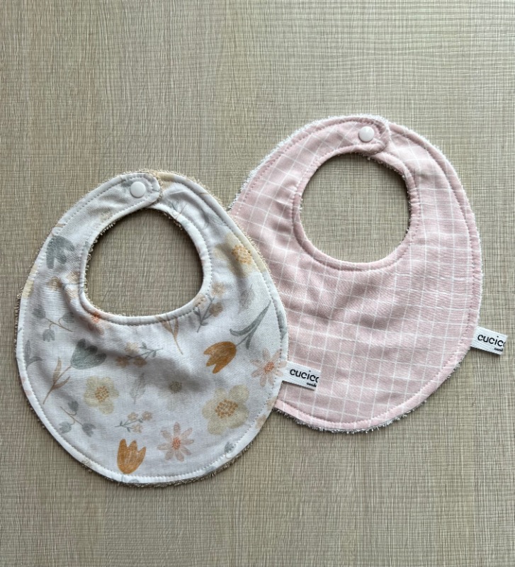 Coppia di Bavaglini Fiori di campo