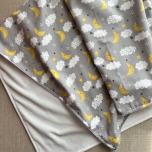 Copertina in ciniglia Nuvole e Luna