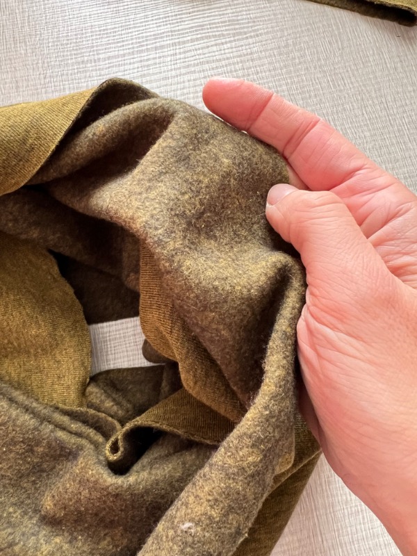 Set Fascia e Scaldacollo Felpato Verde Mélange - immagine 2