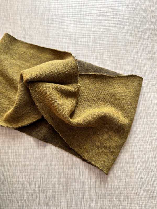 Set Fascia e Scaldacollo Felpato Verde Mélange - immagine 3