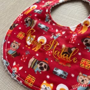 Bavaglino Natalizio Cagnolini Buon Natale