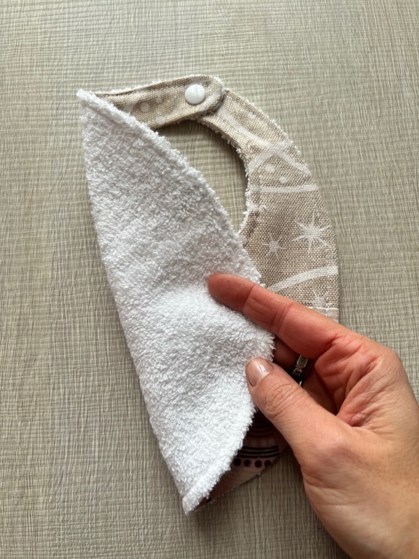 Bavaglino Natalizio Alberelli Rosa e Stelle - immagine 3